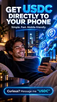 USDC promotional visual for Network Profits